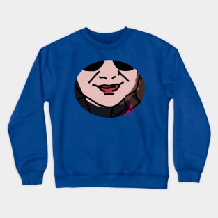 Smiling Friend Face Outline and Color Crewneck Sweatshirt